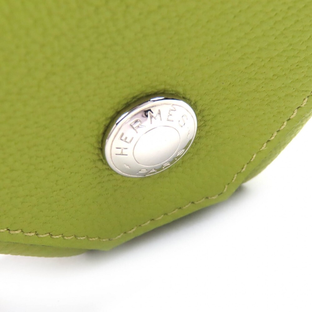 HERMES Le Vingt-Quatre 24 Chevre leather wallet in Vert Anise (anise green) w... - Picture 6 of 9